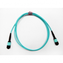 12C MPO OM3 Round Aqua Cable